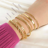 18k Gold Bold Figaro Bracelet - Waterproof