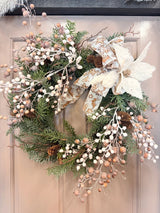 28" Snowberry Dreams Wreath