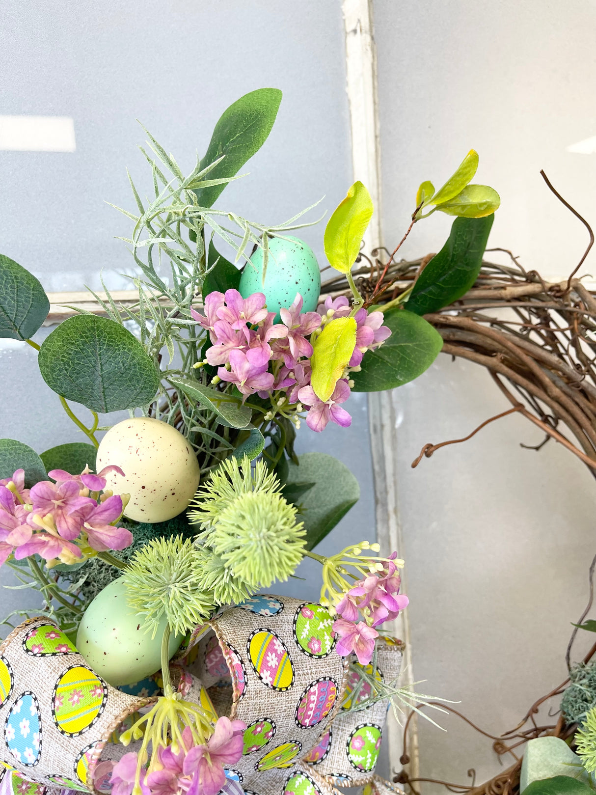 22" Spring Egg Wreath