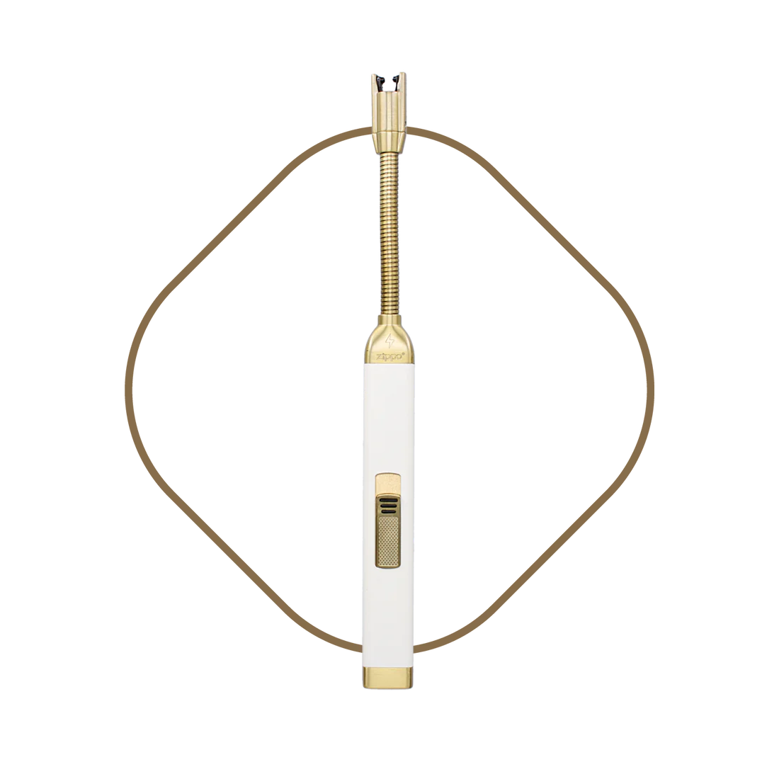 USB rechargeable lighter white candle accessory from Magnolias Home Decor