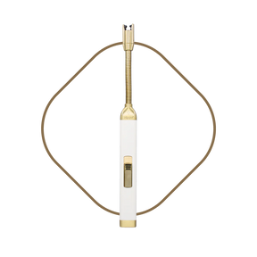 USB rechargeable lighter white candle accessory from Magnolias Home Decor