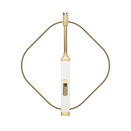 USB rechargeable lighter white candle accessory from Magnolias Home Decor