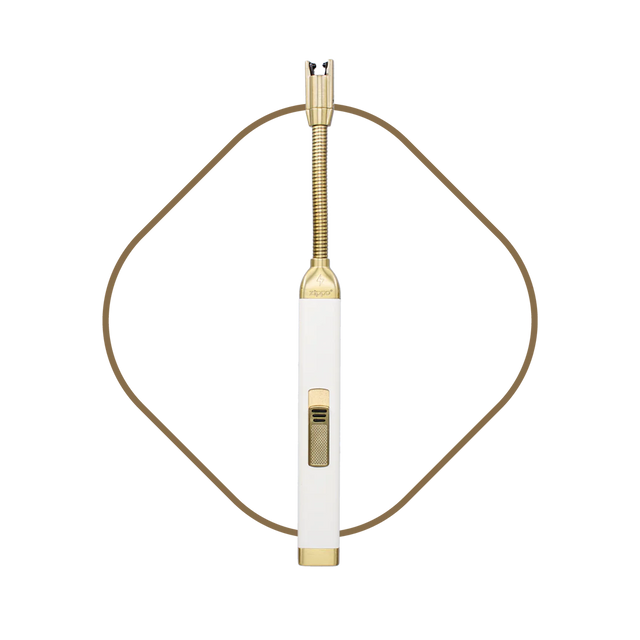 USB rechargeable lighter white candle accessory from Magnolias Home Decor