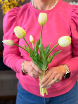 White Real Touch Picked Tulip Bundle