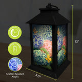 Colorful Hydrangeas Lantern