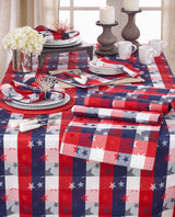 Americana Checkered Table Runner