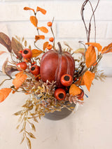 12" The Cozy Pumpkin Centerpiece