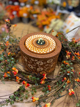 Small Orange Pumpkins Lighted Fountain