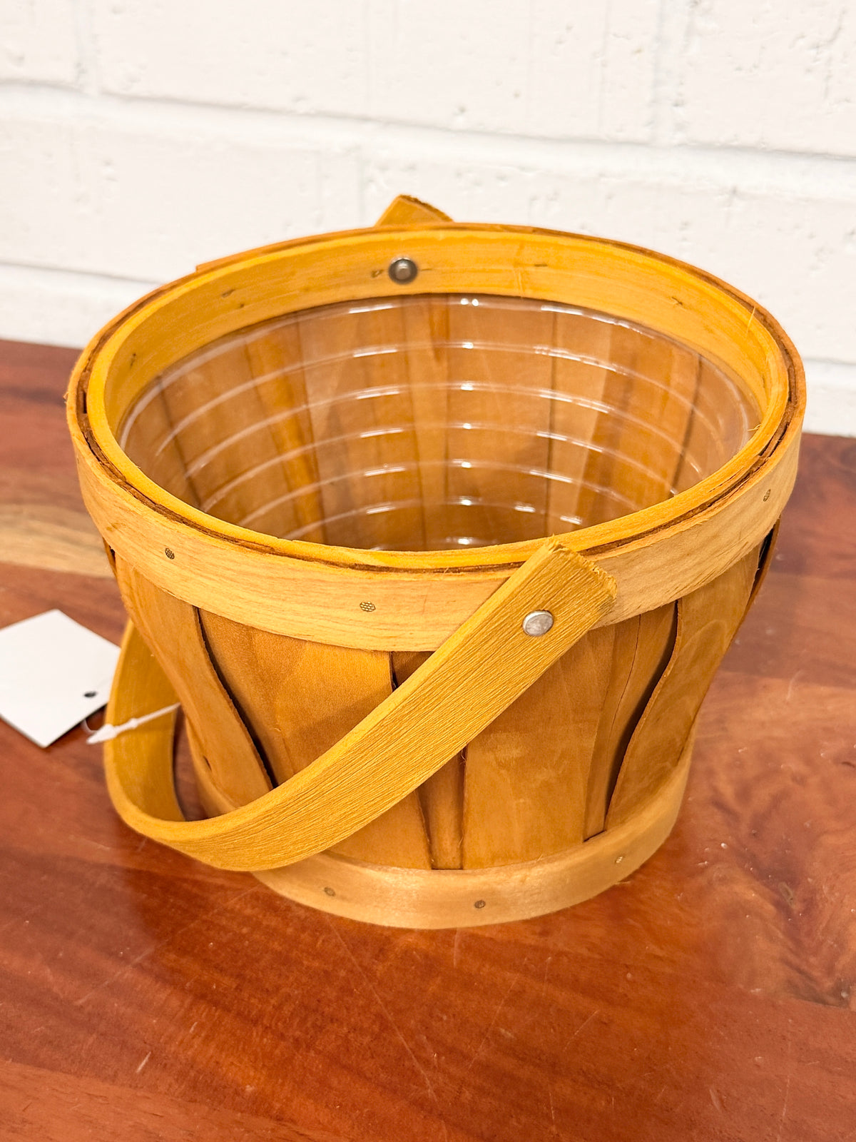 Slatwood Natural Basket with Handle & Liner - 3 Styles