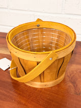 Slatwood Natural Basket with Handle & Liner - 3 Styles