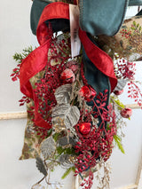 25" Christmas Glimmer Vertical Swag