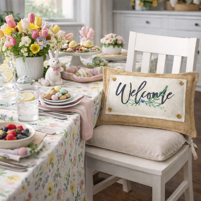 Classic Welcome Interchangeable Pillow Panel