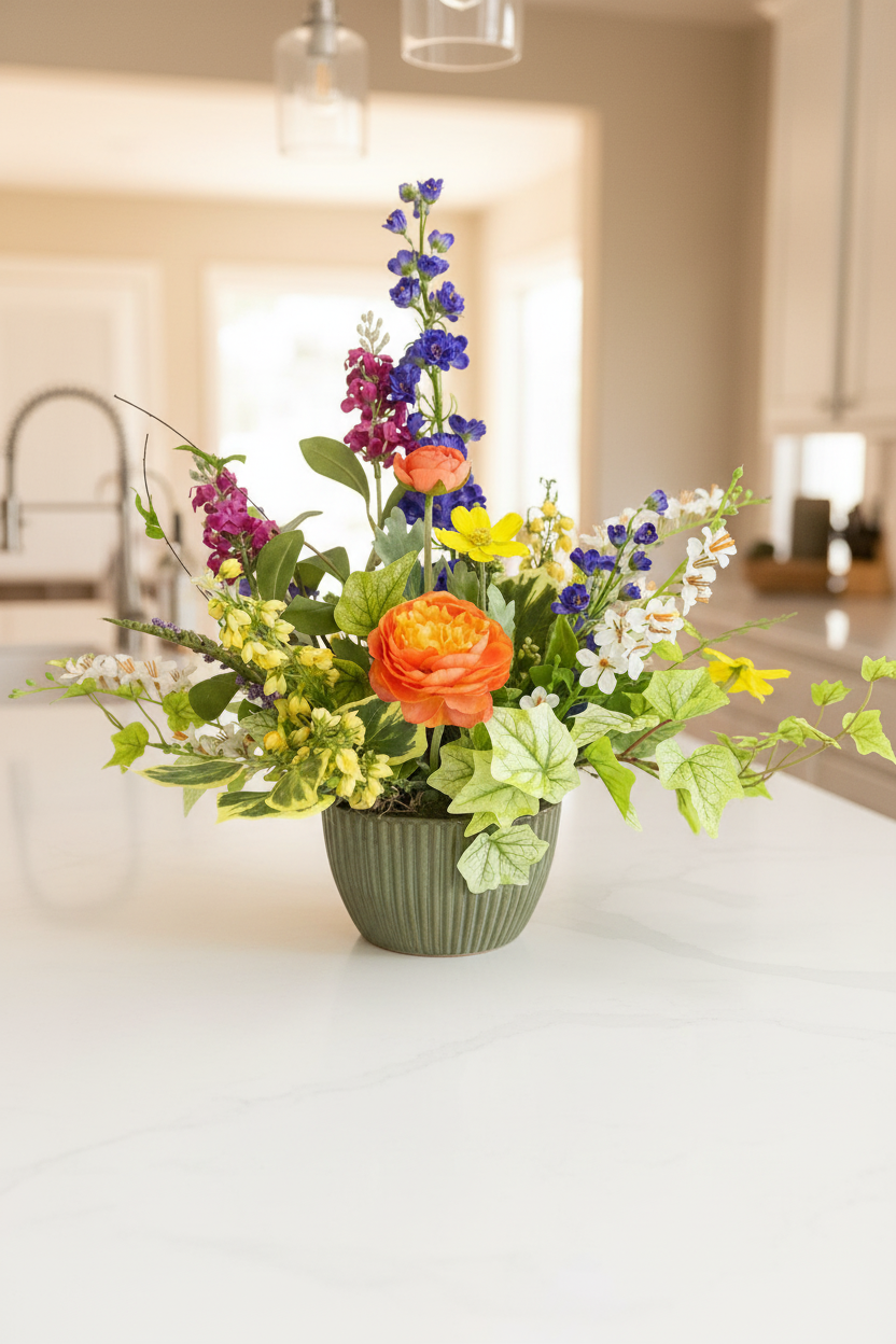19" In The Garden Centerpiece