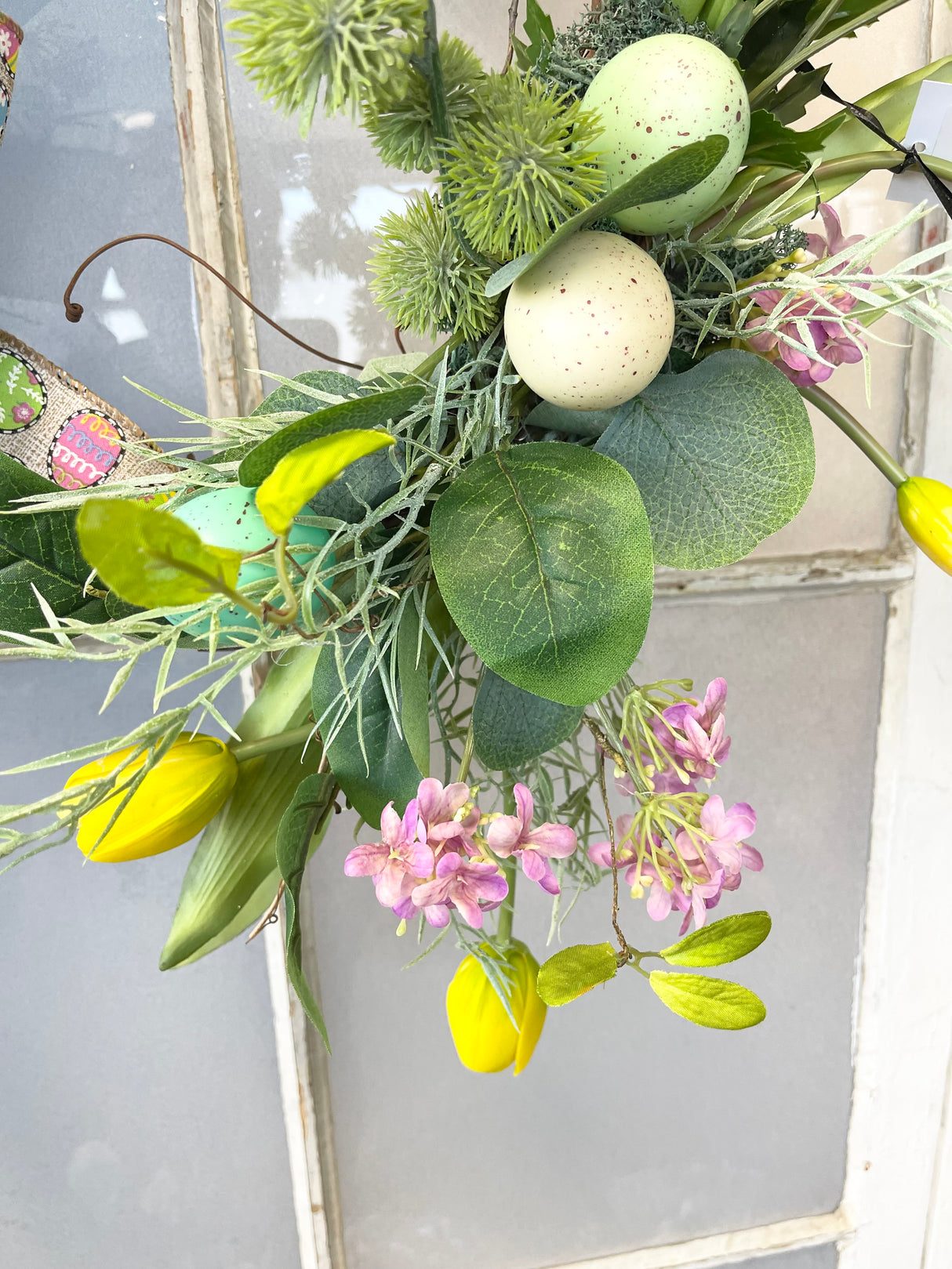 22" Spring Egg Wreath
