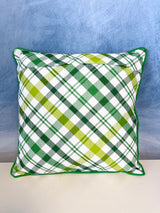 Lucky Clover Plaid Pillow