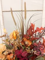 33" Fires of Fall Porch Pot