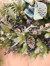 27" Frosty Forest Wreath