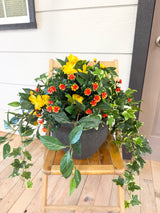 23" Sunlit Garden Cascade Porch Pot