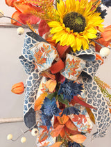 33" Fall In Full Bloom Swag