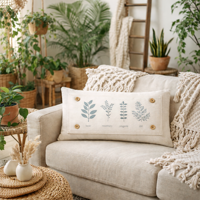 Botanical Interchangeable Pillow Panel