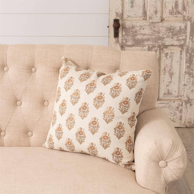 Block Print Silhouette Pillow home decor accent from Magnolias Home Decor