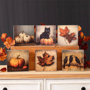 Fall Still Life Shelf Metal Mini Art for Fall home decor from Magnolias Home Decor