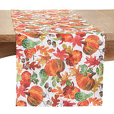 Full Pumpkin Foliage Table Runner