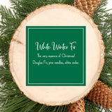 White Winter Fir Scented Ornaments