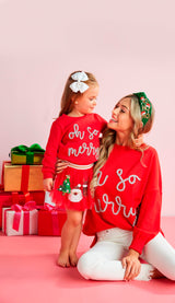 Red Sparkle Sweater - One Size
