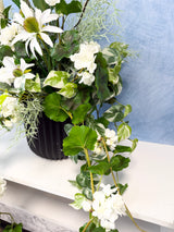 39" Whispering Whites Porch Pot