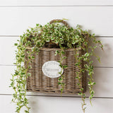 Welcome Hanging Wall Basket