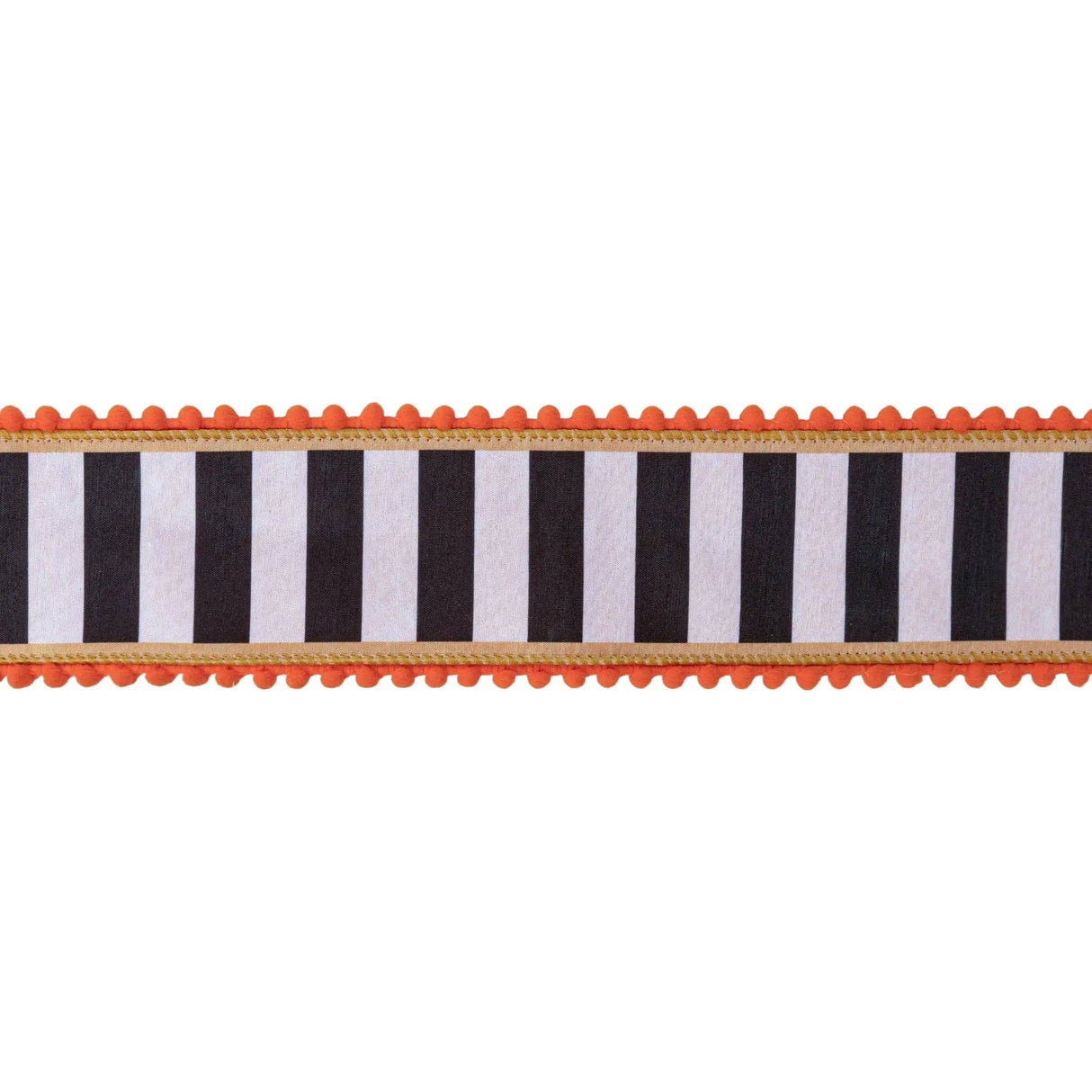 2.5" Fall Stripe Wired Dupioni Ribbon Bolt