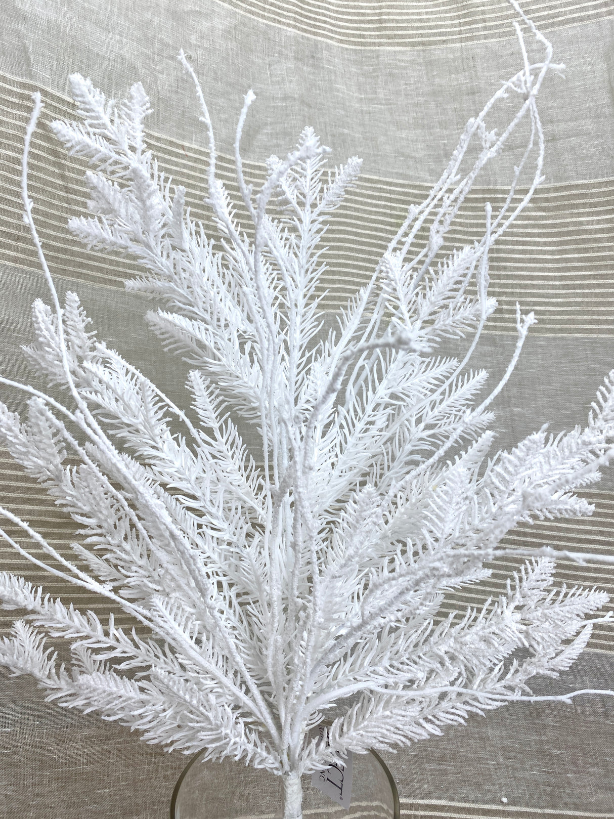 Snow Day Flocked Cedar Spray