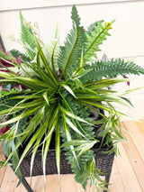 27" UV Protected Burgundy Falls Porch Pot