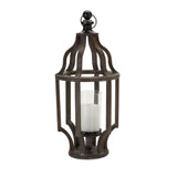 Fireside Wood Lantern Candleholder