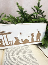Wide Nativity Block Art