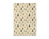 Christmas Tree Greens Waffle Tea Towel