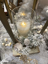 11.5" Winter Fest Pine Candle Ring