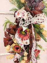 31" Fall Spice Teardrop Swag
