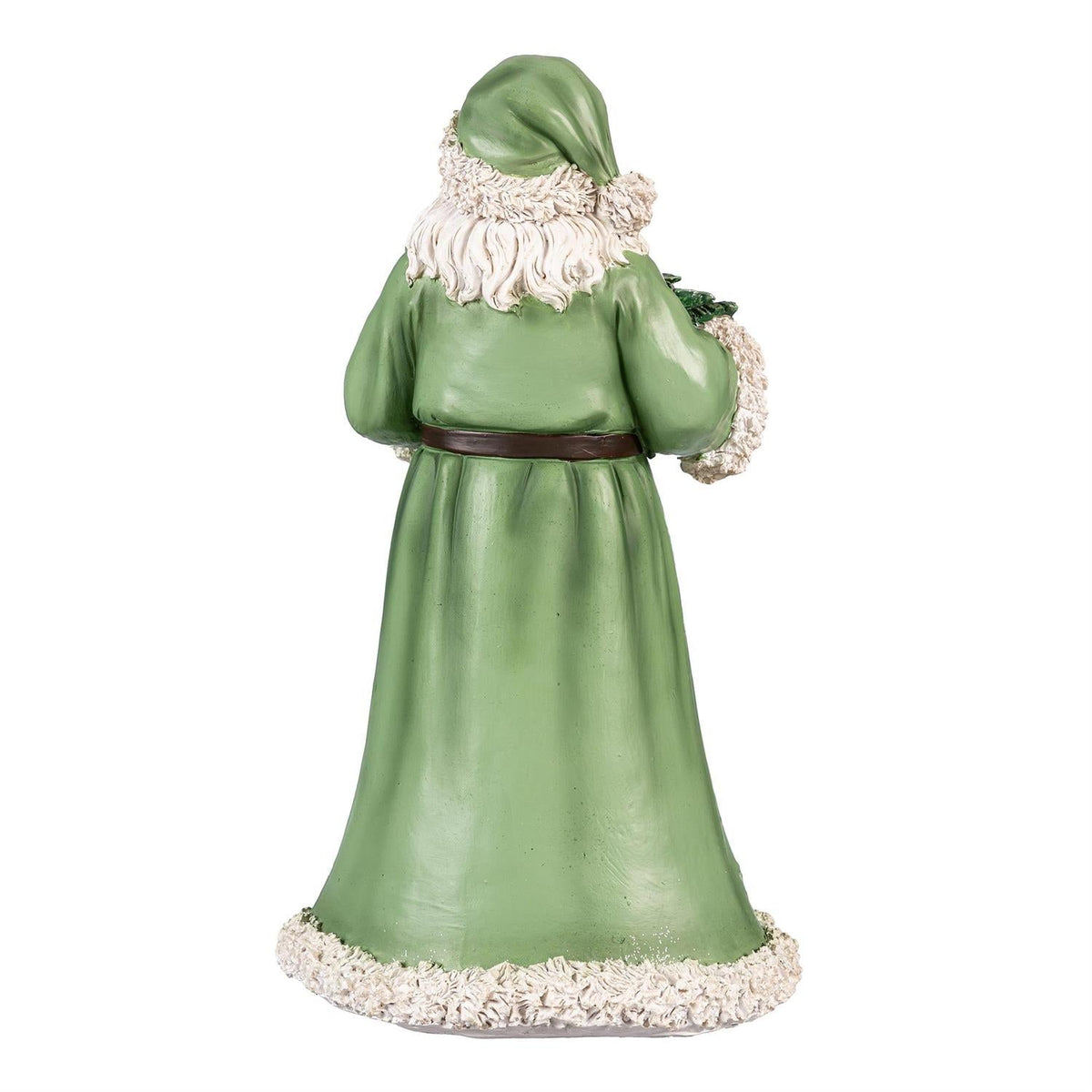 Shades of Emerald Santa Garden Statue view 5 from Magnolias Home Decor