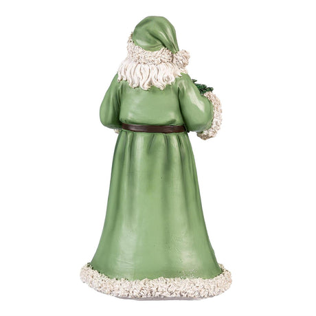 Shades of Emerald Santa Garden Statue view 5 from Magnolias Home Decor