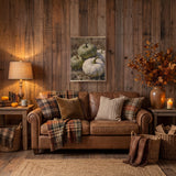 Green Heirloom Pumpkin Still Life Wood Art