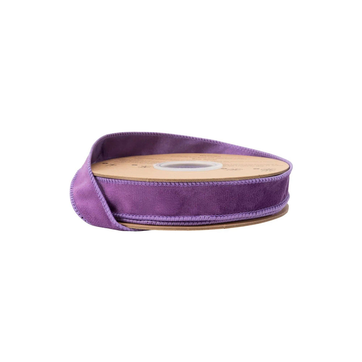 1" Reversible Plum Velvet Wired Ribbon Bolt