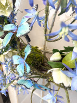 24" Bluebell Butterfly Bliss Wreath