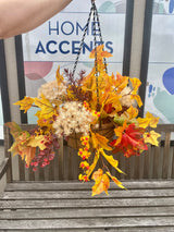 22" Fall Sunset Hanging Basket