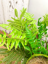 17" Nestled Greens Centerpiece