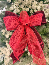 10" Crimson Mini Bow