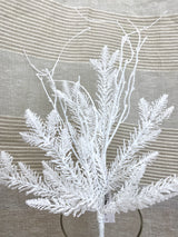 Snow Day Flocked Cedar Pick