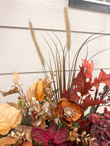 33" Fires of Fall Porch Pot