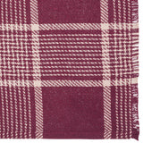 Eston Burgundy Tan Plaid Runner